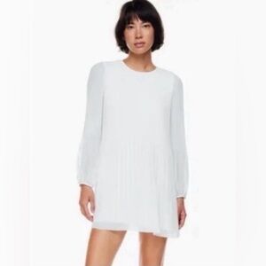 Aritzia Wilfred Daydreamer Mini Dress in Frozen Grey